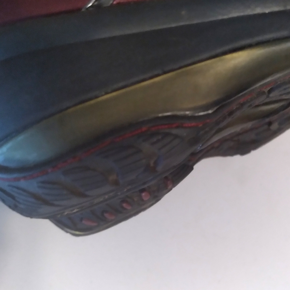 Jambu Burgundy Waterfall All Terra Design Leather‎ Mary Jane Granola Girl Flats - Picture 8 of 11